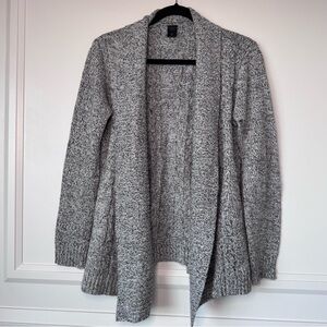 Madison‎ Lilly Serra Cable Knit Cardigan Brown & Tan Size Small